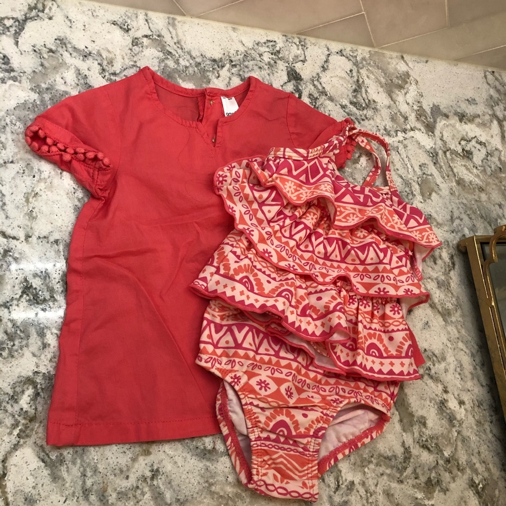 Swimsuit and cover up